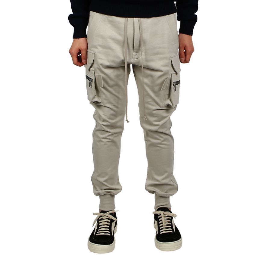 RICK OWENS 23SS MASTODON ジップポケット カーゴパンツ_PEARL