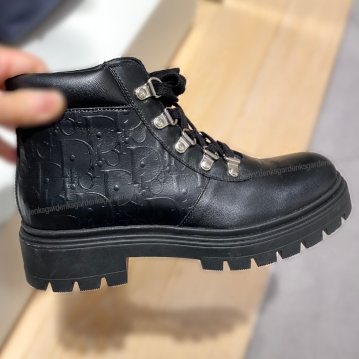 は自分にプチご褒美を Dior 美品（DIOR サイズ40 Explorerショートブーツ オブリーク柄 靴