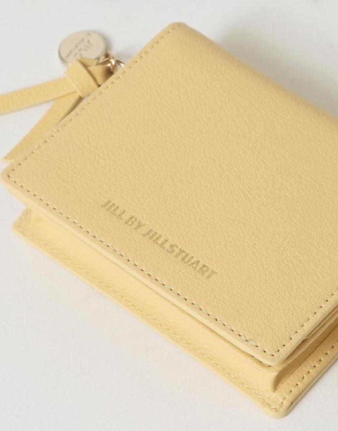 JILLSTUART】☆[BONNIE]ロゴプリント牛革カード財布 (JILLSTUART