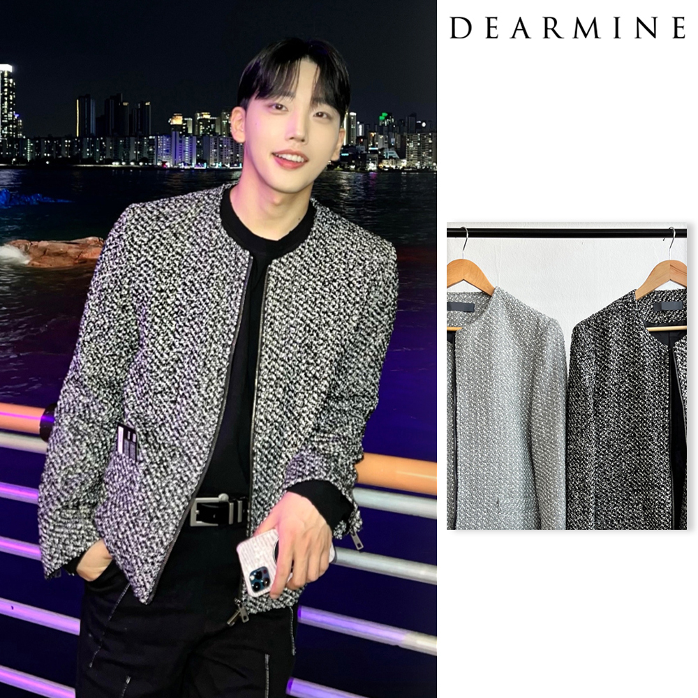 【DEARMINE】Tweed Two-Way Short Jacket