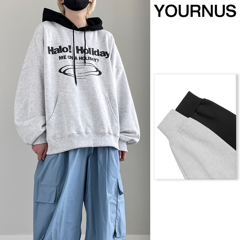 【YOURNUS】Holiday Toning Over Hoodie