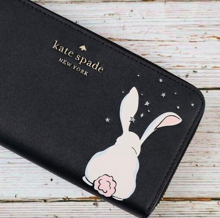 kate spade ケイトスペード うさぎ バニー 折り財布 未使用級極
