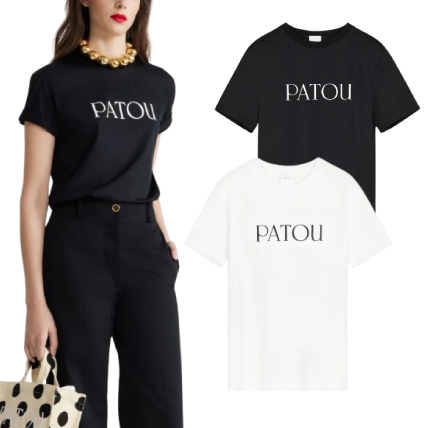 国内発送 人気 PATOU ロゴ プリント コットン Tシャツ