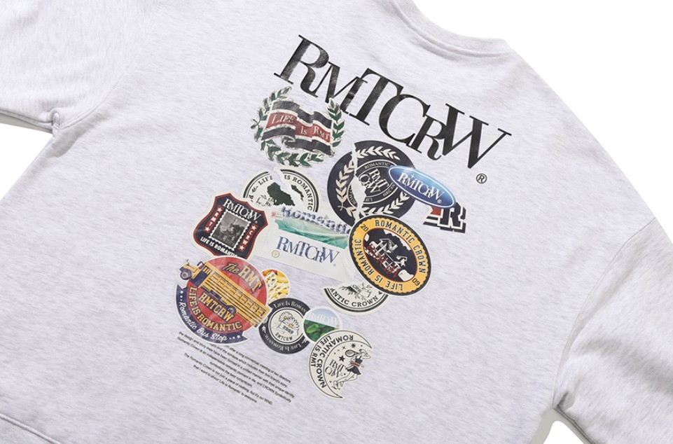 ☆人気☆【ROMANTIC CROWN】☆RMTCRW LABEL SWEAT SHIR.T☆