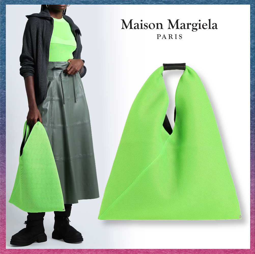 で送料無料 MAISON MARGIELA MM6 ネットメッシュ バッグ マキシ丈 関送