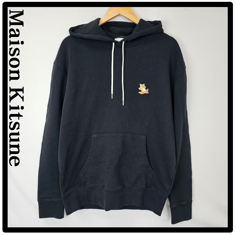 関税込★Maison Kitsune★Chillax Fox Patch Hooded Sweatshirt