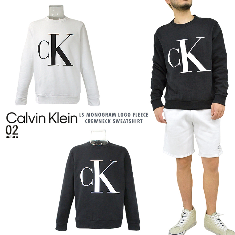 CALVIN KLEIN 裏起毛フリースクルーネックスウェット 海外限定 (Calvin