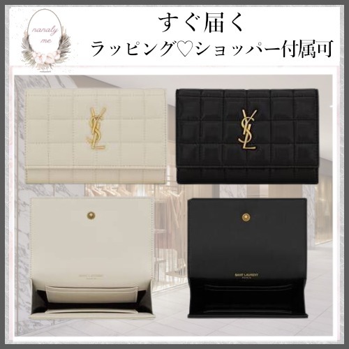 【今大人気☆】キルティングレザー ミニ財布 すぐ届く
