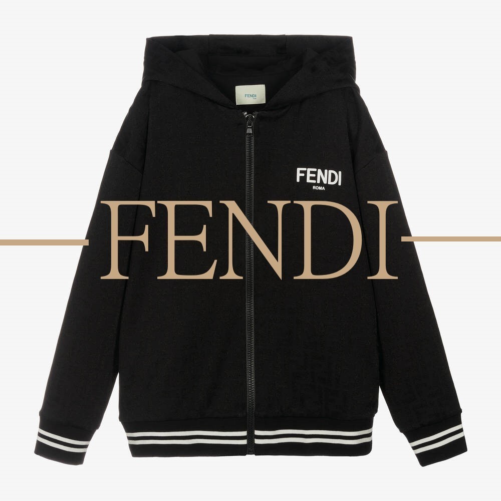 ★大人もOK★【FENDI】ロゴ★ジップアップパーカー 関税送料込