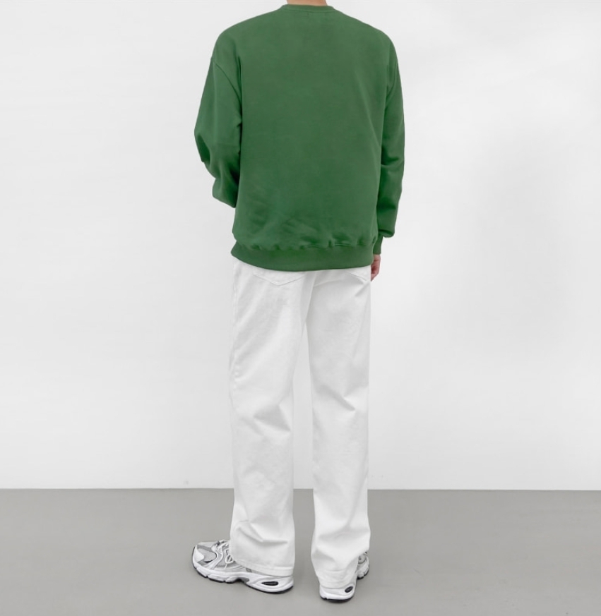 【MODERNIF】Melburn white denim pants