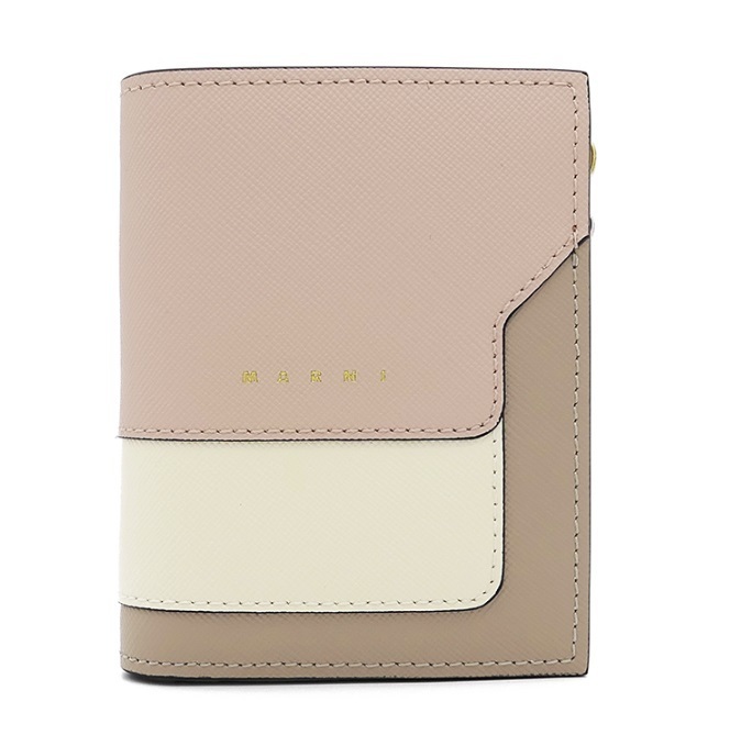 MARNI 23SS Vitello Saffiano 二つ折り財布