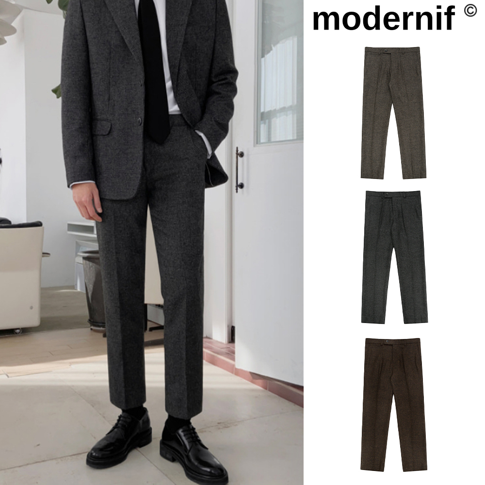【MODERNIF】Radon wool slacks
