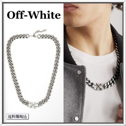 Off-White Necklaces & Chokers Street Style Metal Necklaces & Chokers