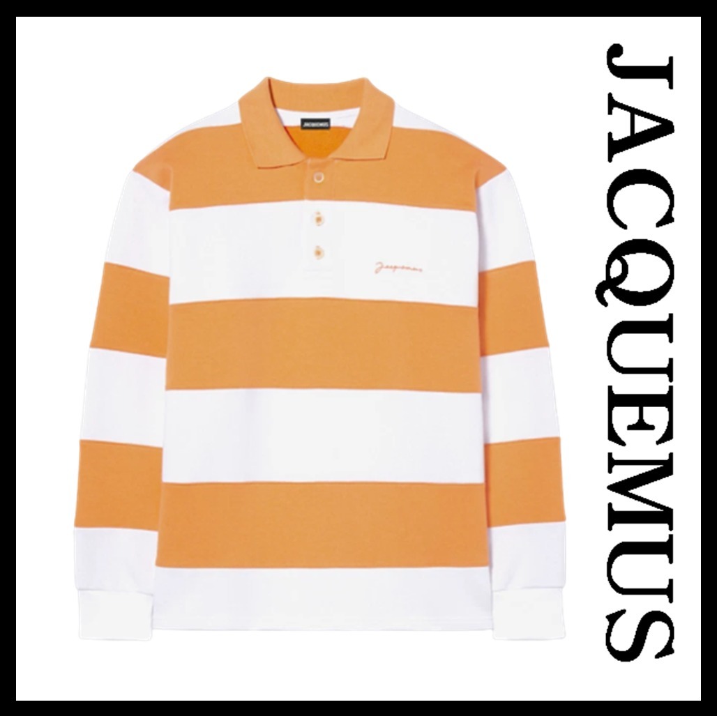 ★関税込★Jacquemus★Le Polo Rayures Striped Rugby Shirt ★
