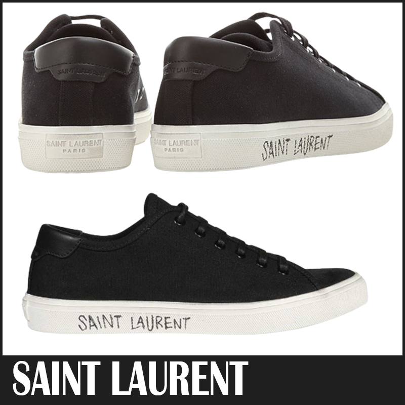 ☆送料関税込☆SAINT LAURENT スニーカー キャンバス ロゴ刺繍☆