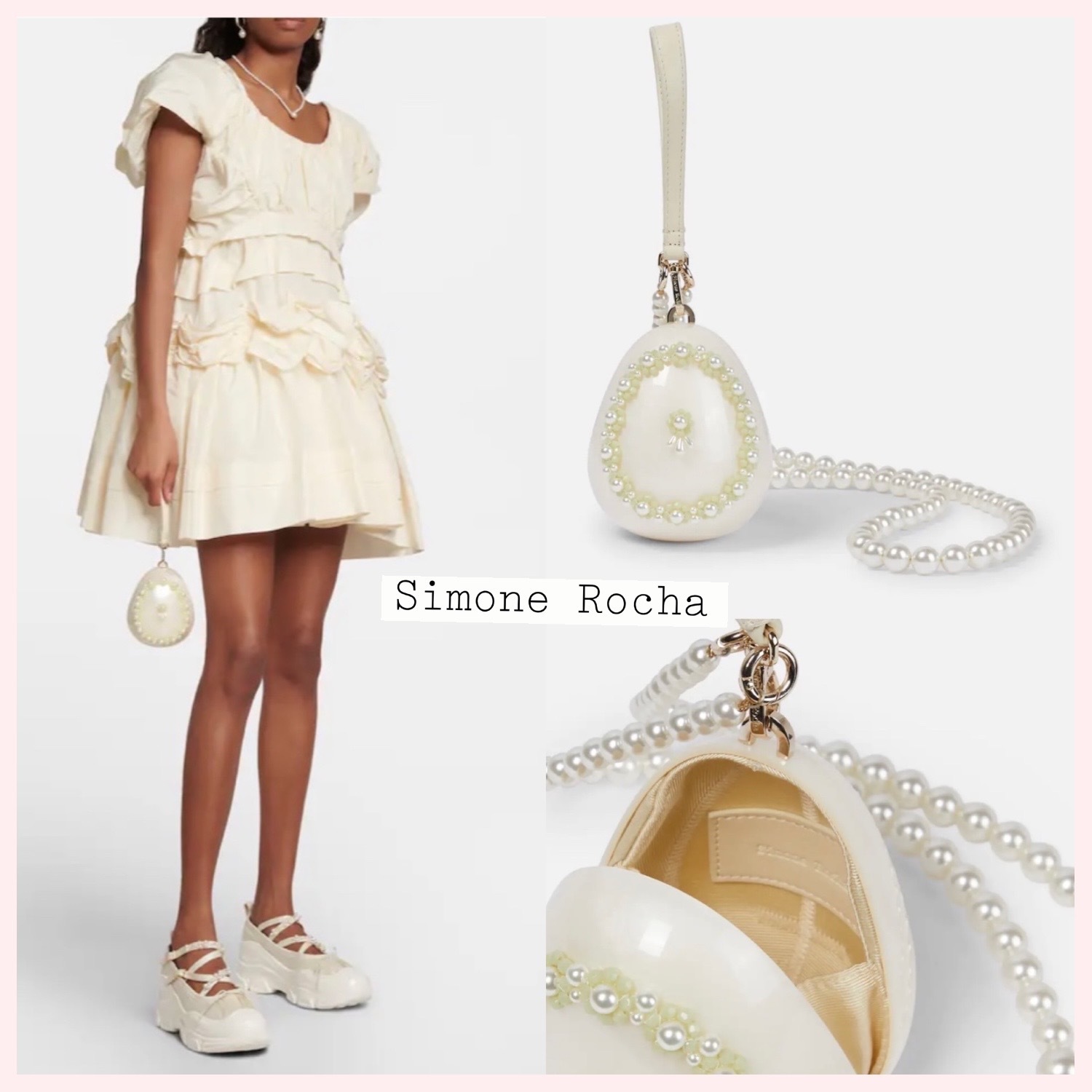 新品 Simone Rocha Egg クラッチバッグ 送料無料 61200円