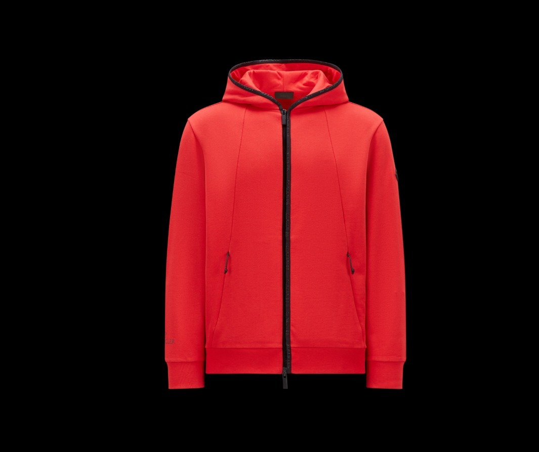 MONCLER2023春夏新作 レタリングロゴ入り ジップアップパーカー