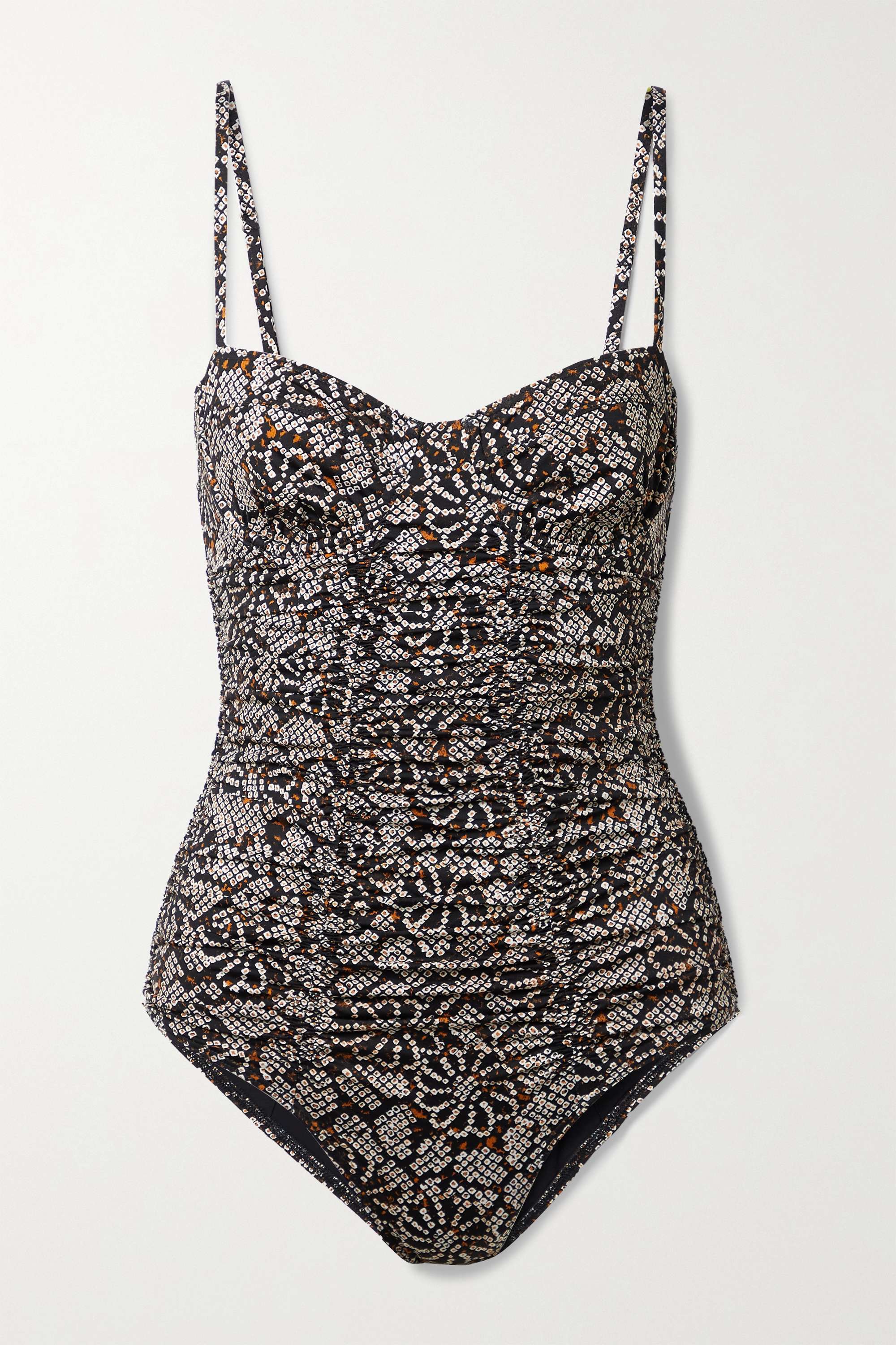 【ULLA JOHNSON】bahia プリント underwired swimsuit