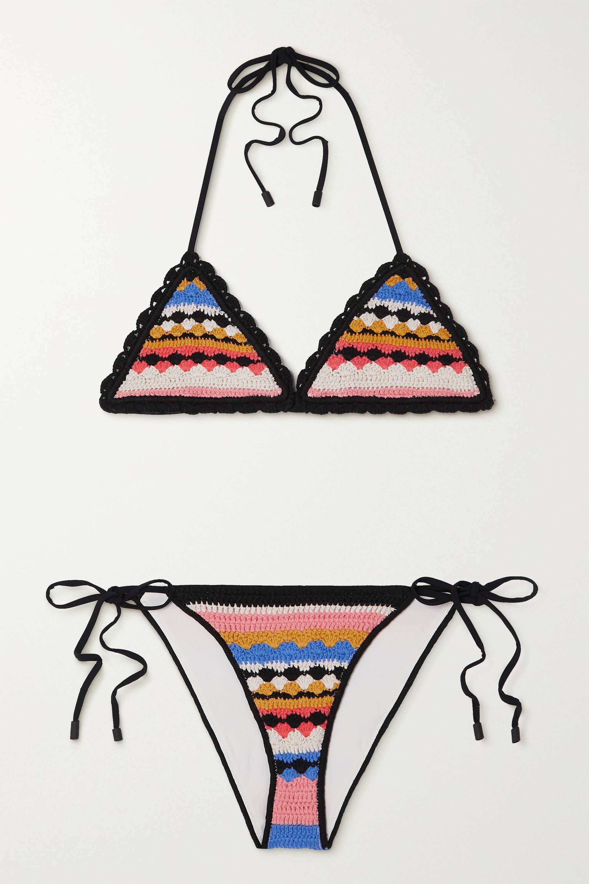 【ZIMMERMANN】tiggy crochet-knit cotton ビキニ トップ