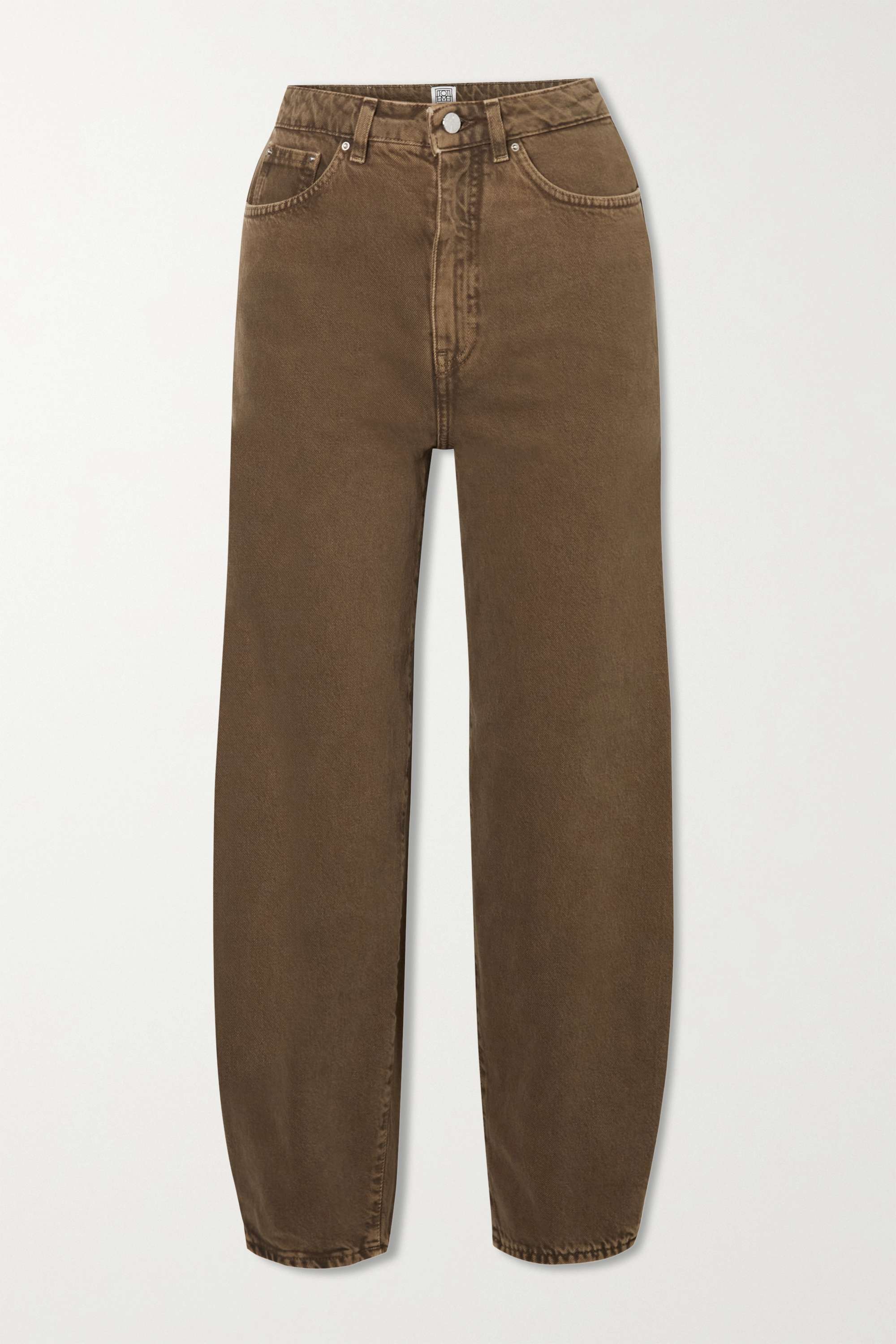 【TOTEME】barrel organic high-rise straight-leg ジーンズ