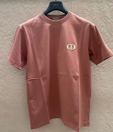 Christian Dior More T-Shirts 943J605A0554_C491 CD ICON Relaxed-Fit T-Shirt Pink Cotton