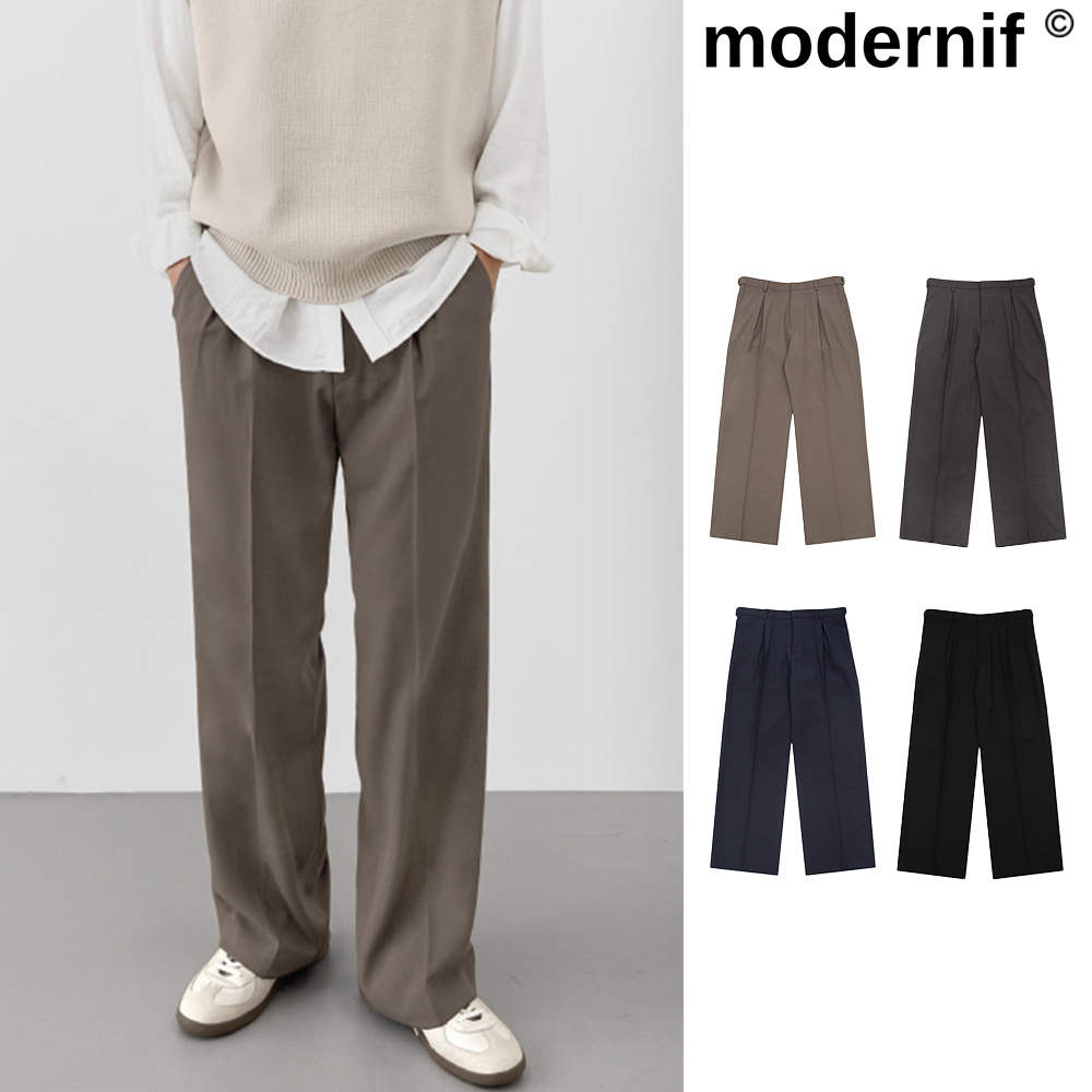【MODERNIF】Lyle Bizo Wide Slacks