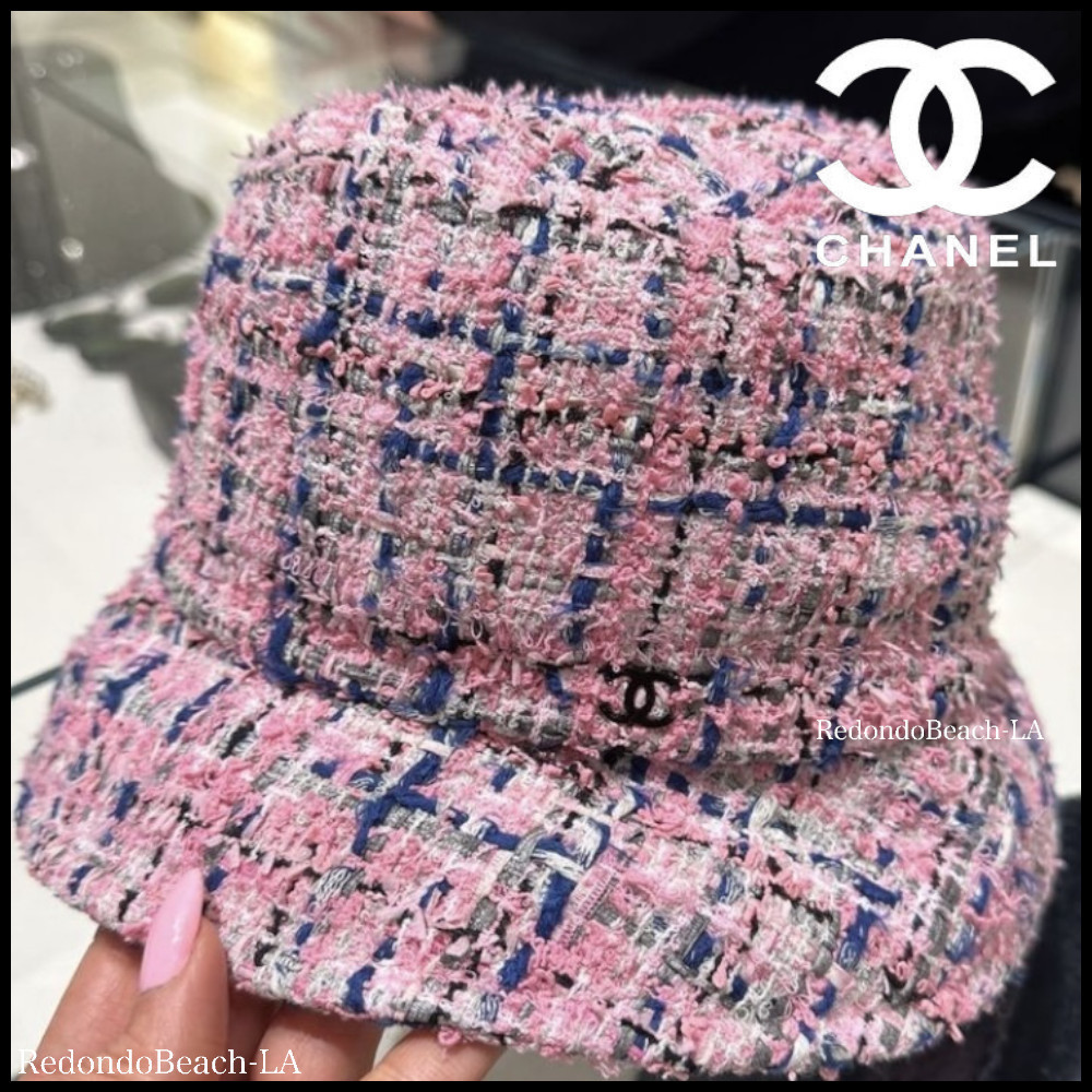 【華やかコーデが決まる】CHANEL★バケットハット★CCロゴ