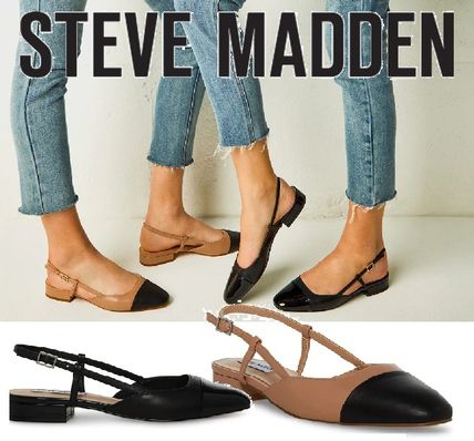 Steve Madden More Pumps & Mules Rubber Sole Casual Style Studded Street Style Leather