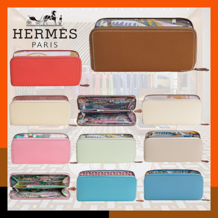 HERMES 上品 長財布 シルクイン 収納力抜群 Silk'In Classique