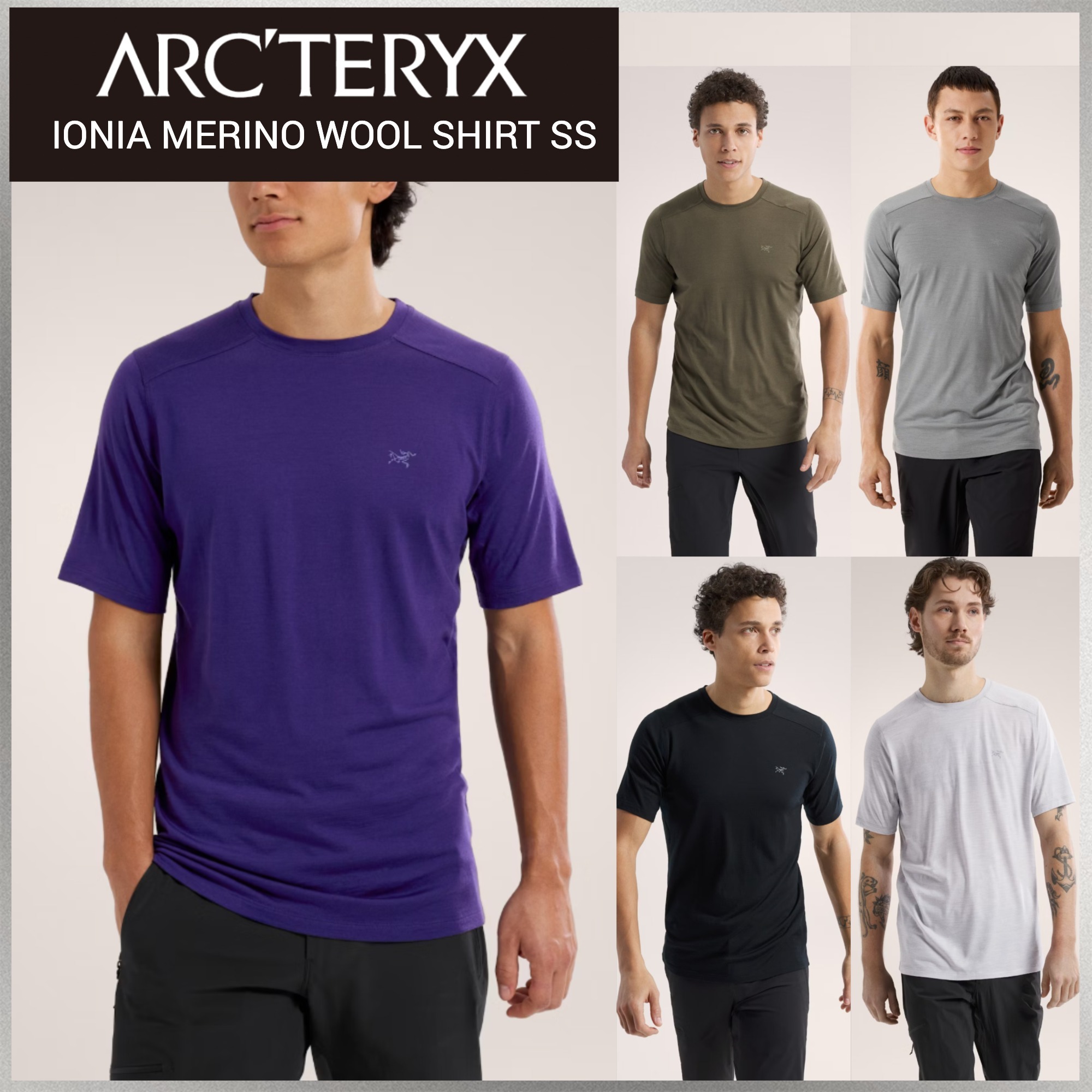 【Arc’teryx】Tシャツ☆IONIA MERINO WOOL SHIRT SS MEN'S