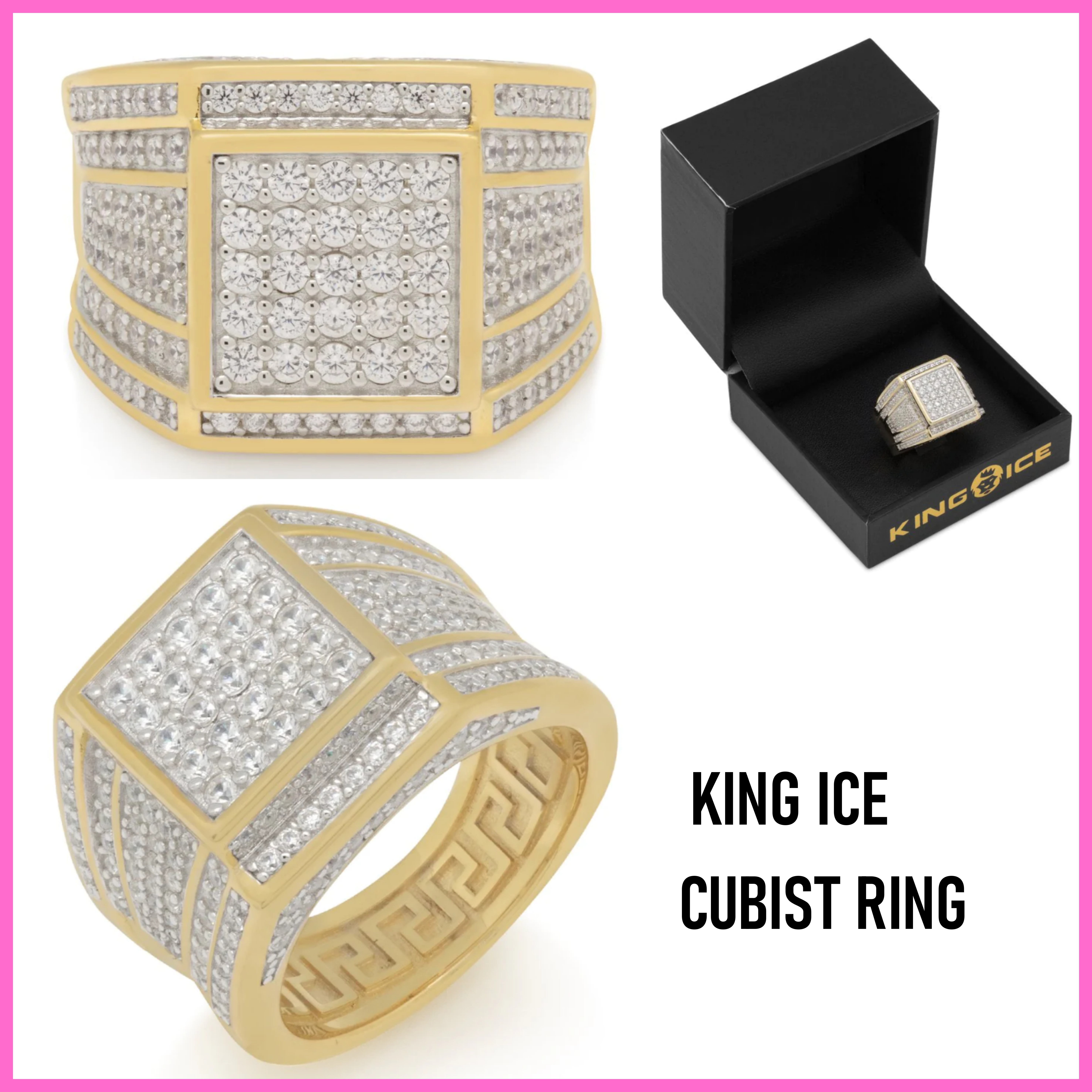 送料関税込【King Ice】CUBIST RING キュビストリング☆国内発送