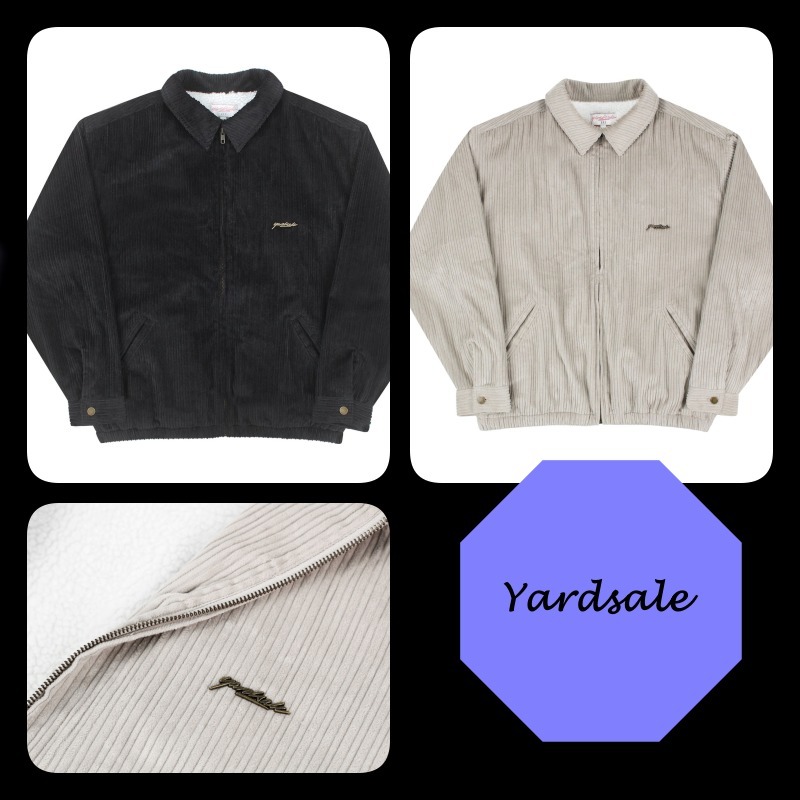 のオシャレな YARDSALE YARDSALE GREY CORD TRUCKER JACKET Trucker