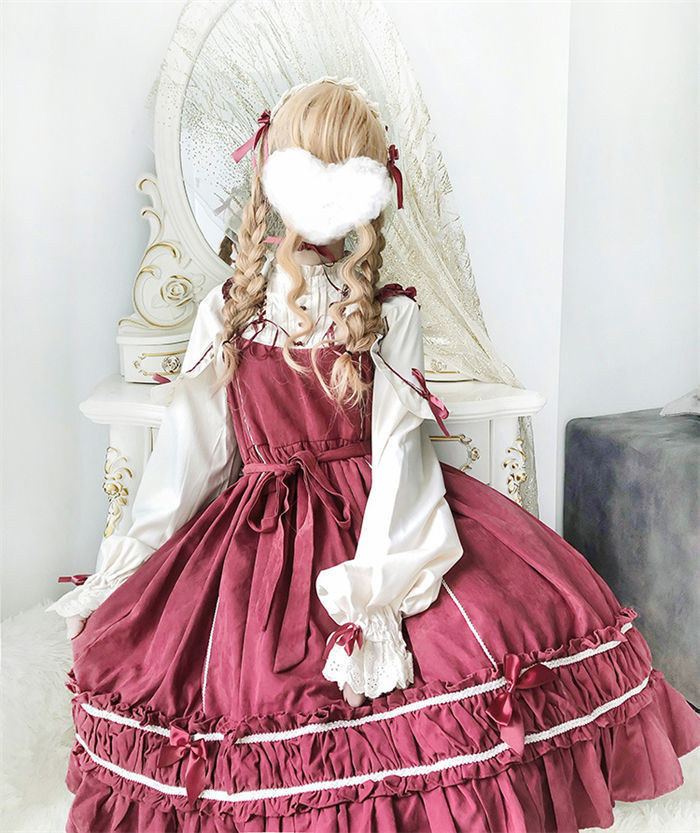 休日限定 ワンピース ロリータ 3点セット S-L 3色 コスプレ お姫様 7863 スーツ・フォーマル・ドレス