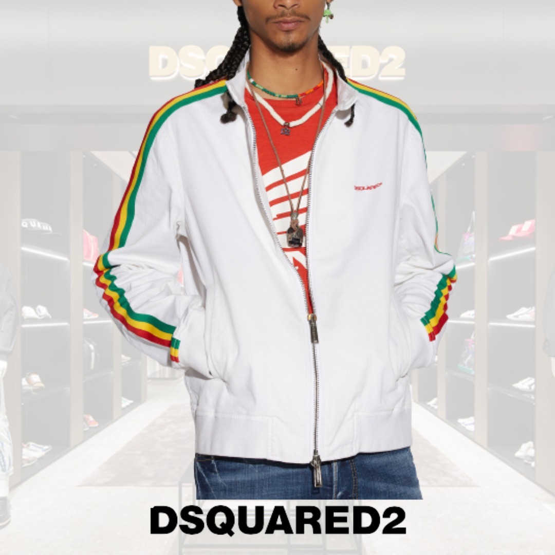 DSQUARED2 ディースクエアード ボンバー ジャケット 刺繍-