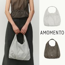 AMOMENTO(アモーメント) トートバッグ 【AMOMENTO】23ss RIPSTOP SHIRRING BAG