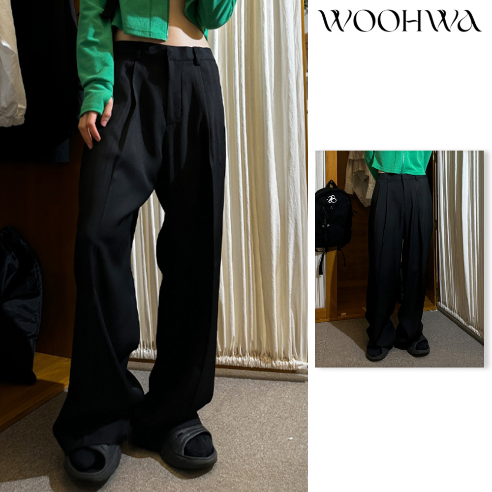 【WOOHWA】FLER PINTUCK WIDE SL