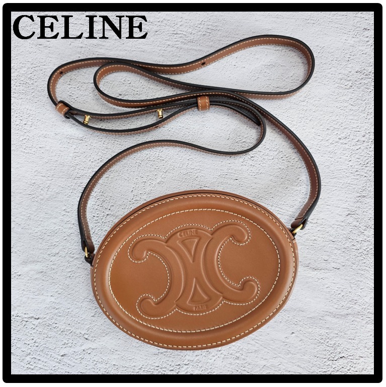 関税込★CELINE★クロスボディ ポシェット オーバル トリオンフ