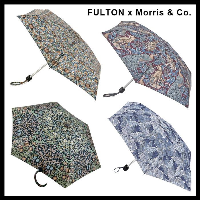 便利！【Fulton x Morris & Co】UK発 王室御用達 折りたたみ 傘