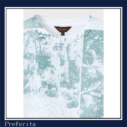 【Paul Smith】Tシャツ 半袖 カシスシーナリープリント コットン Paul Smith】Tシャツ 半袖 カシスシーナリープリント コットン