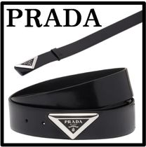 ★関税込★PRADA★ブラッシュドレザーベルト★leather belt