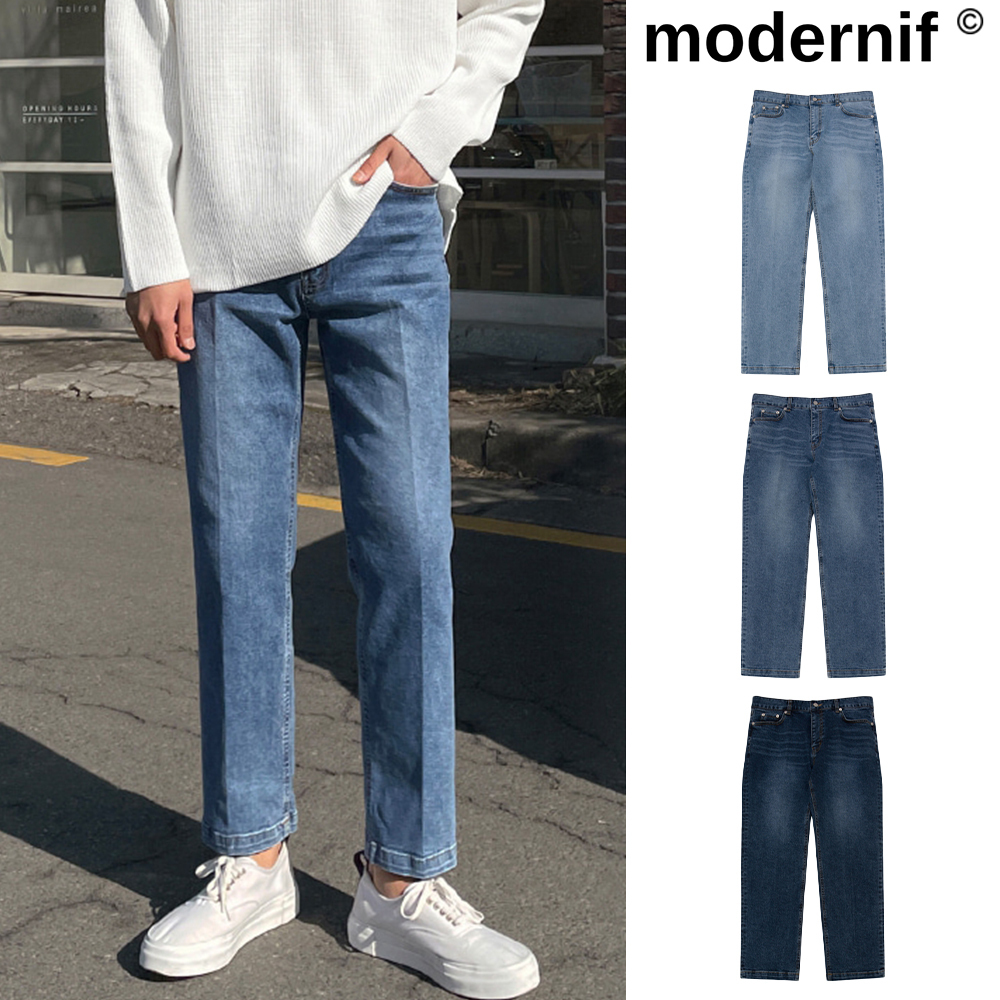 【MODERNIF】Beta Rejikgi Denim Pants