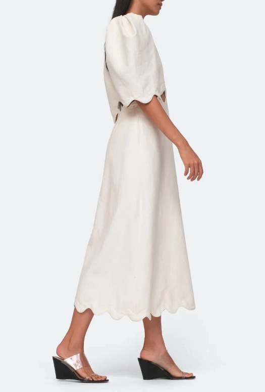 シーニューヨーク Sea NEW YORK ワンピース ドレス スカラップ