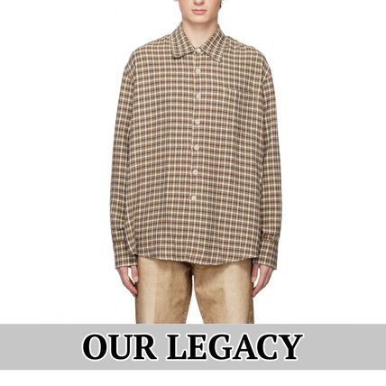 チェック柄 ブラウン(茶色)系 OUR LEGACY(アワーレガシー) シャツ