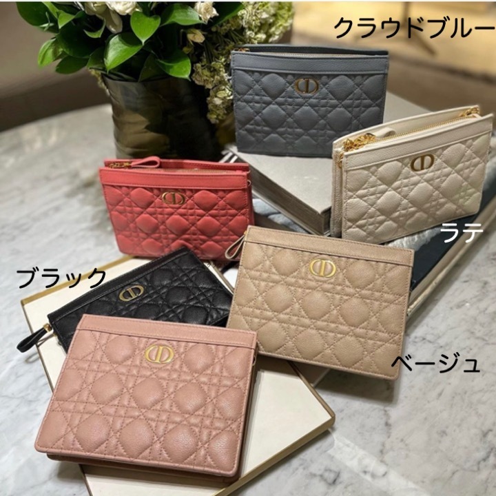 ★カラバリ豊富★【Dior】DIOR CARO チェーン付 クラッチバッグ ☆カラバリ豊富☆【Dior】DIOR CARO チェーン付 クラッチバッグ