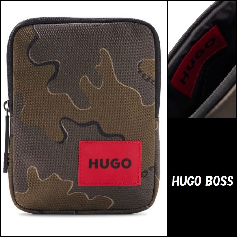 【Hugo Boss】Ethon Cp カモフラージュ ロゴ ミニ ショルダー ♪