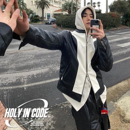 韓国 HOLY IN CODE(ホーリーインコード) レザージャケット