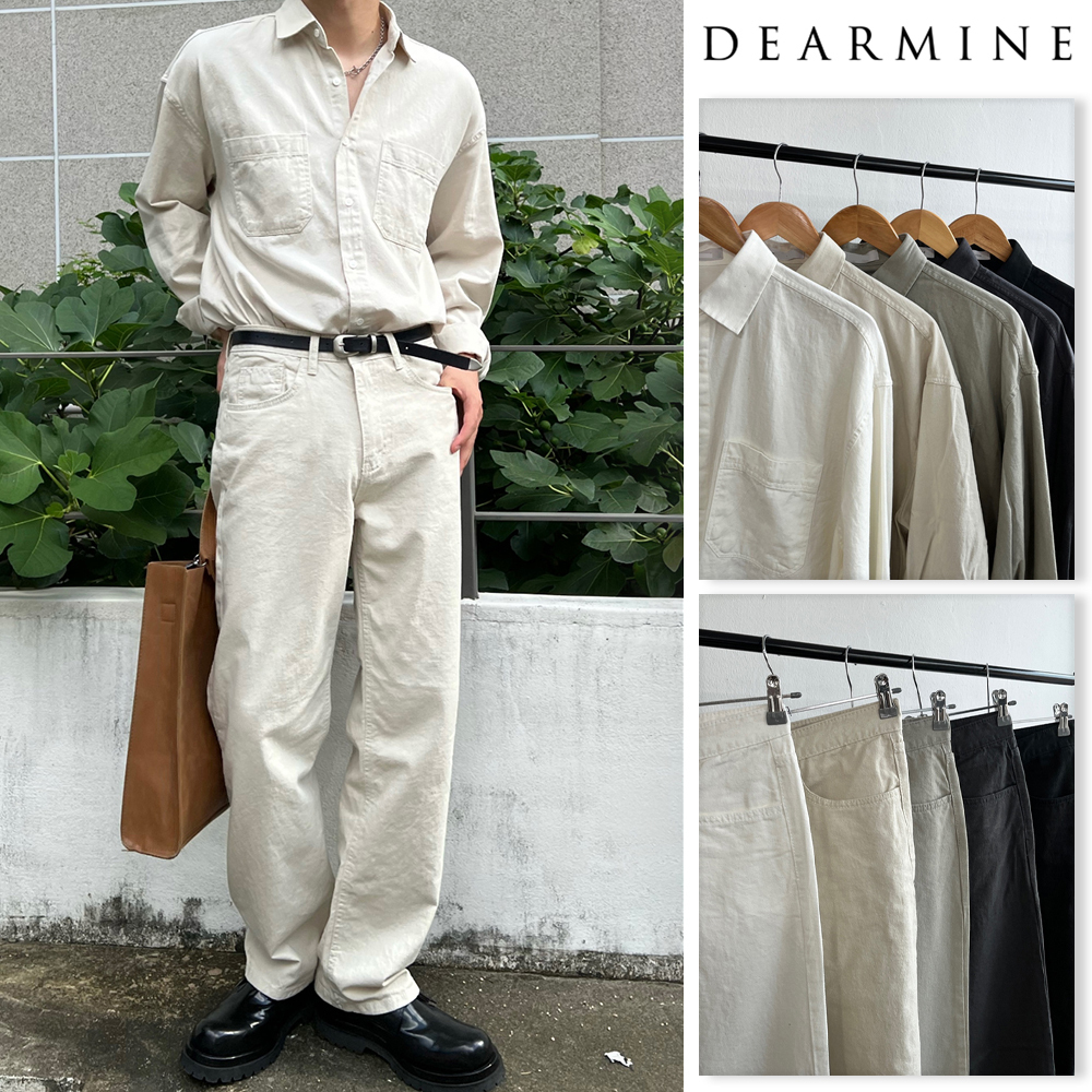 【DEARMINE】Dear Cotton Over Shirt Set-Up