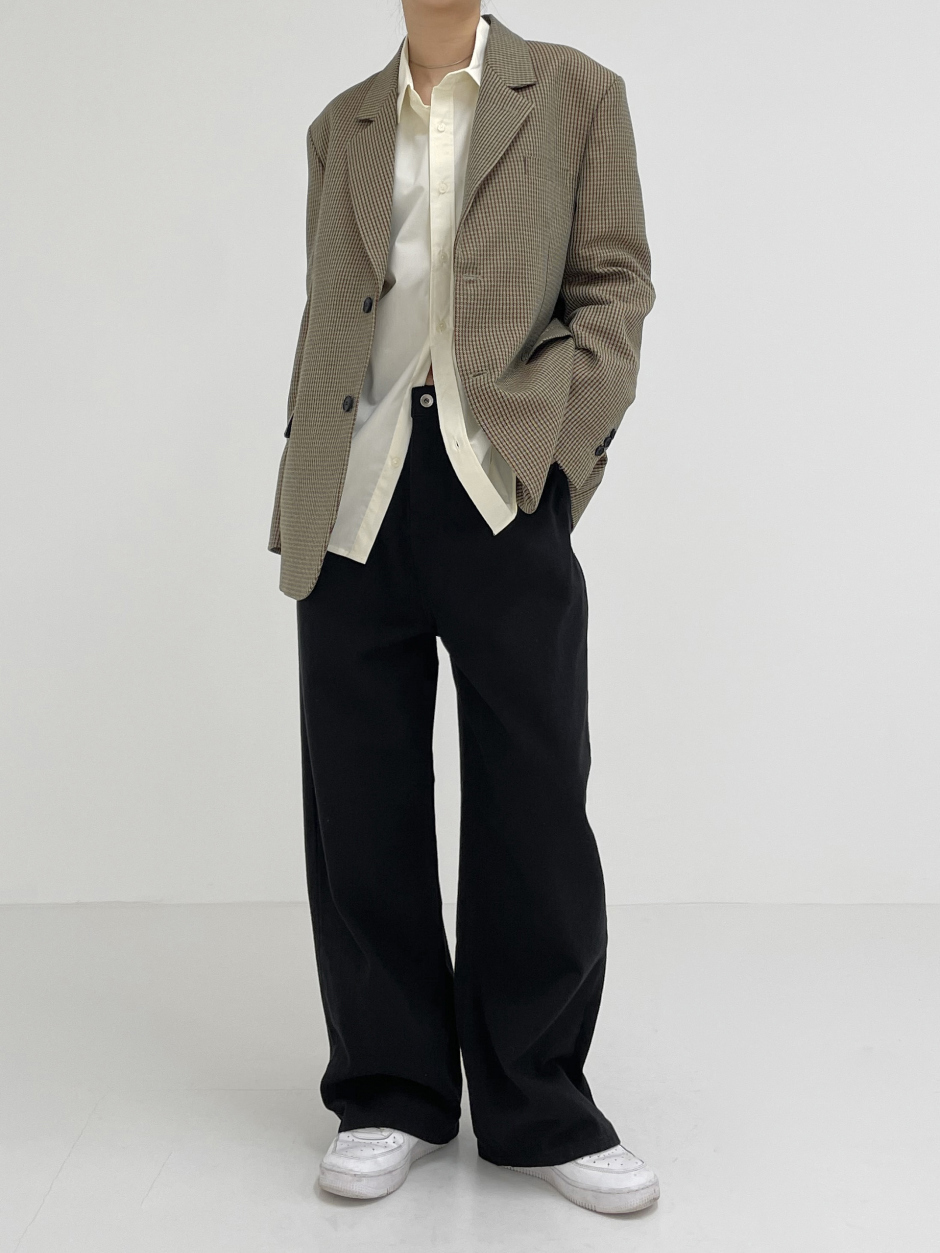 【INCHANT ME】[unisex] 7 count cotton wide pants INCHANT ME】[unisex] 7 count cotton wide pants (INCHANT ME