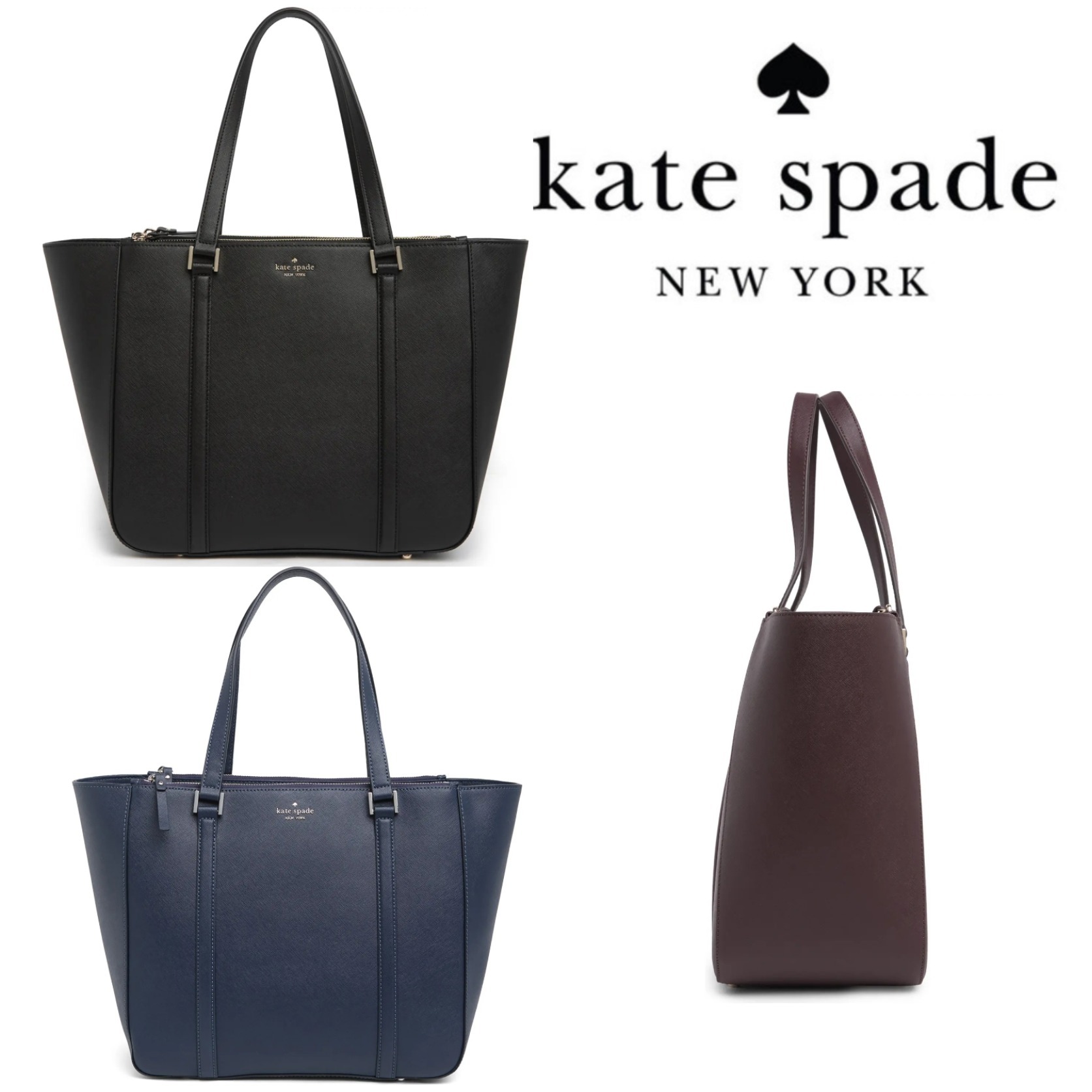 【kate spade】 通勤から旅行に ピッタリ トートバッグ 送料込!