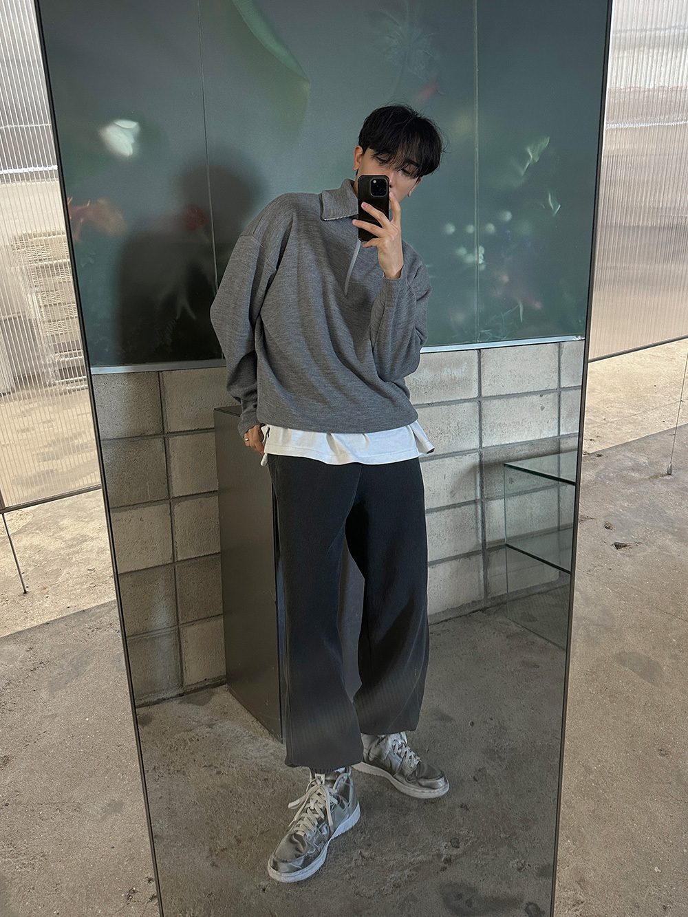 ASCLO MADE] Nicholson Half Zip Up Knit (3color) (ASCLO